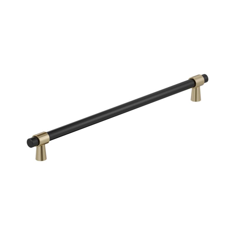 18" Mergence Appliance Pull, Matte Black/Golden Champagne