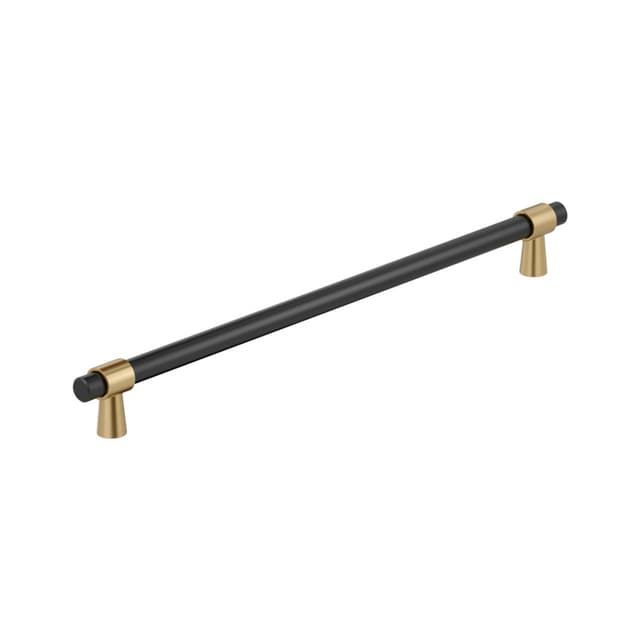 18" Mergence Appliance Pull, Matte Black/Champagne Bronze