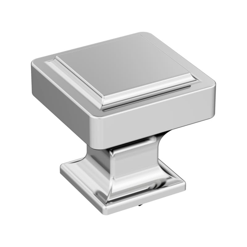 1-3/16" Eleva Square Cabinet Knob, Polished Chrome