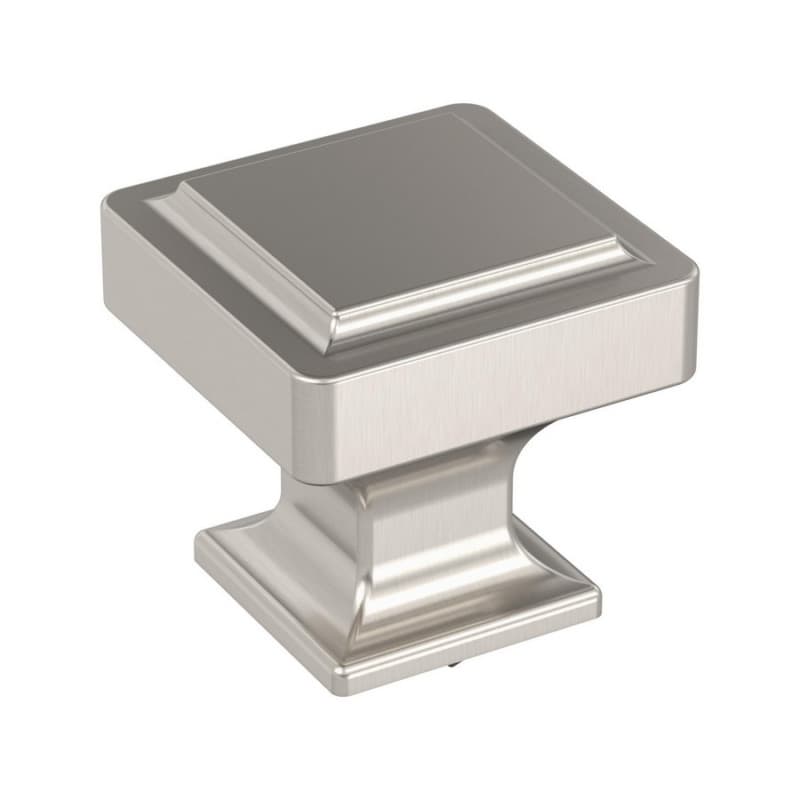 1-3/16" Eleva Square Cabinet Knob, Satin Nickel