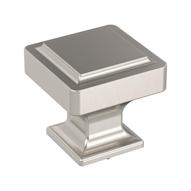 1-3/16" Eleva Square Cabinet Knob, Satin Nickel
