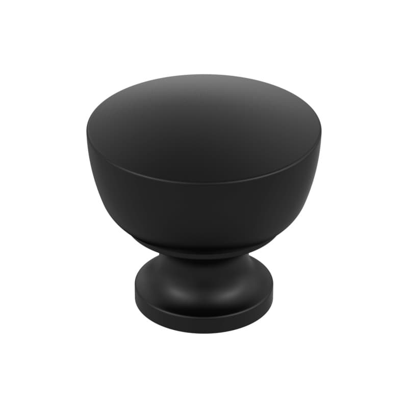 1-1/4" Chalice Cabinet Knob, Matte Black