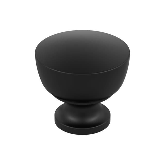 1-1/4" Chalice Cabinet Knob, Matte Black