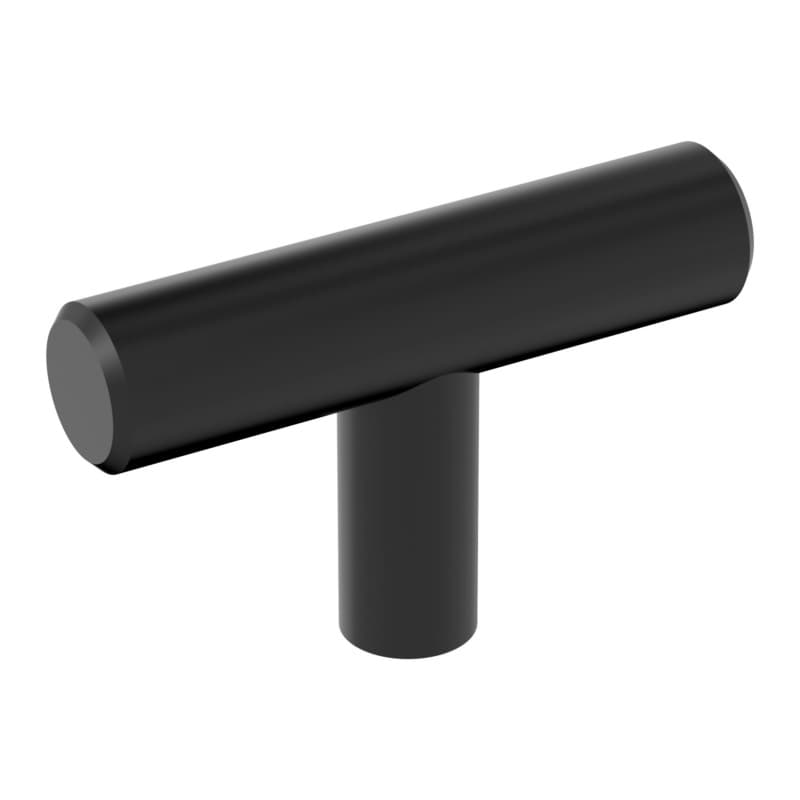 2" Bar Pulls Hollow Cabinet T-Knob, Matte Black