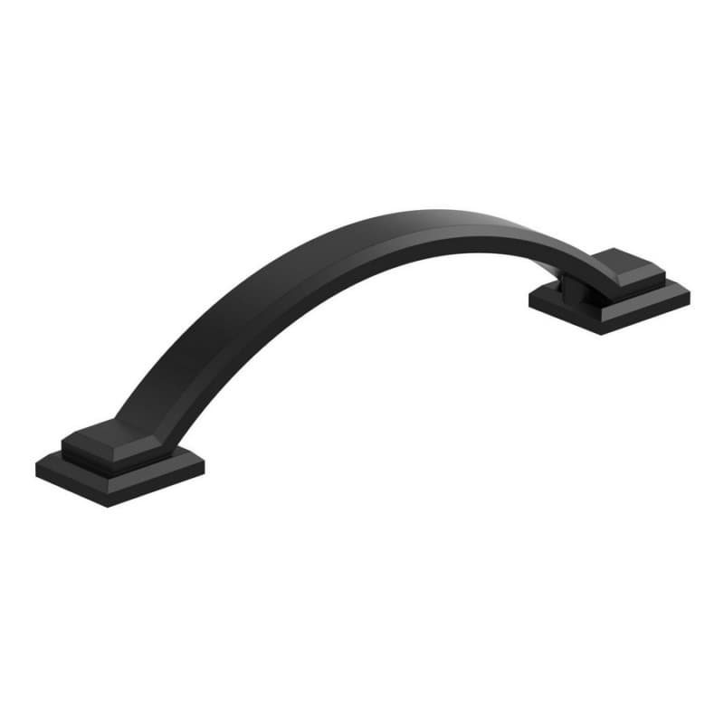 3-3/4" Sheffield Cabinet Pull, Matte Black