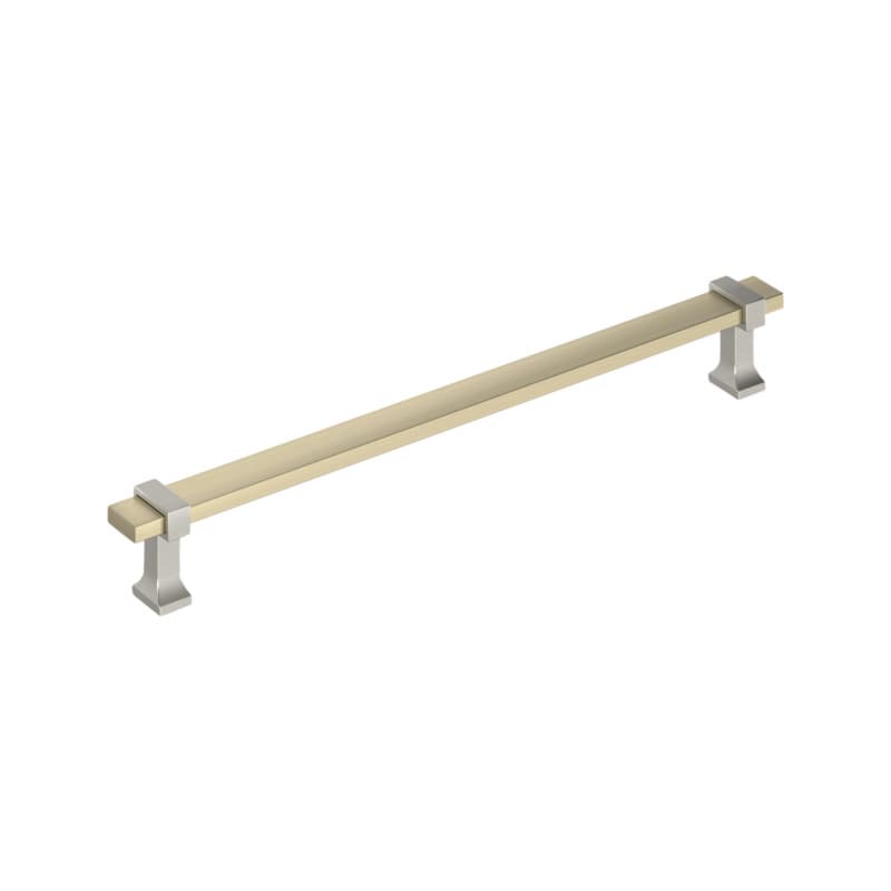 12" Overton Appliance Pull, Golden Champagne/Satin Nickel