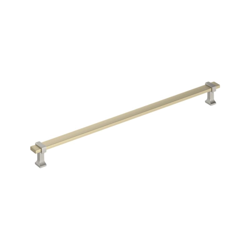 18" Overton Appliance Pull, Golden Champagne/Satin Nickel