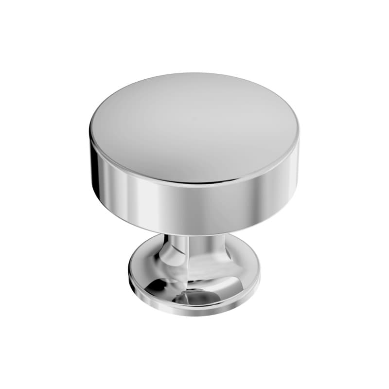 1-5/16" Everett Round Cabinet Knob, Polished Chrome