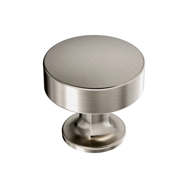 1-5/16" Everett Round Cabinet Knob, Satin Nickel