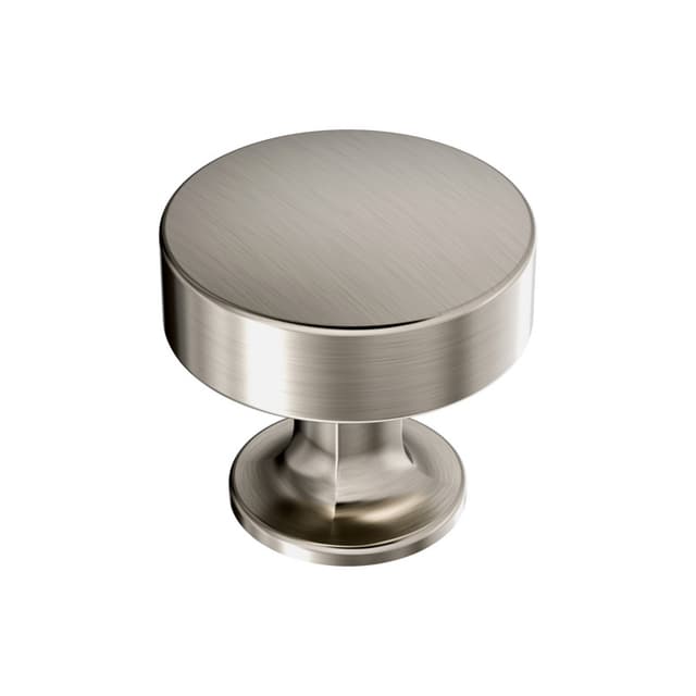 1-5/16" Everett Round Cabinet Knob, Satin Nickel