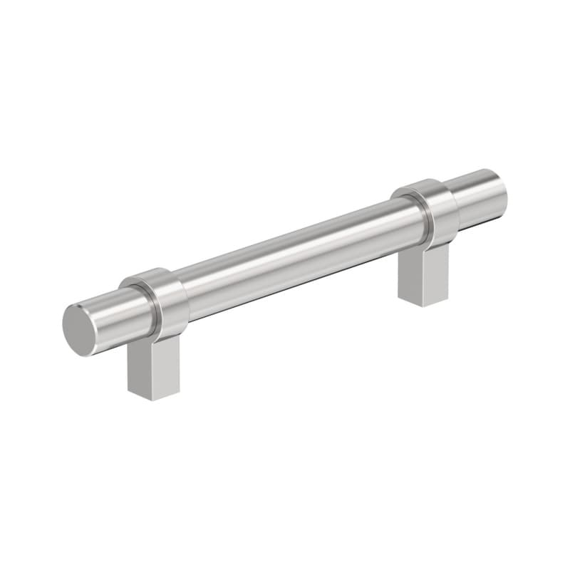 3-3/4" Central Bar Pull, Polished Chrome