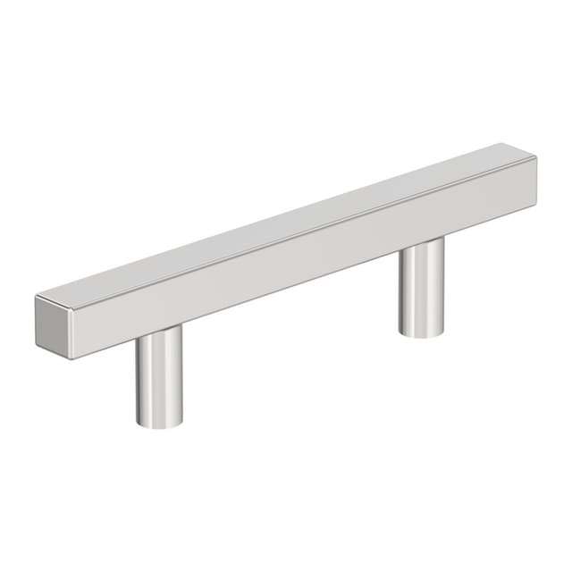 3" Bar Pulls Square Cabinet Pull, Polished Chrome