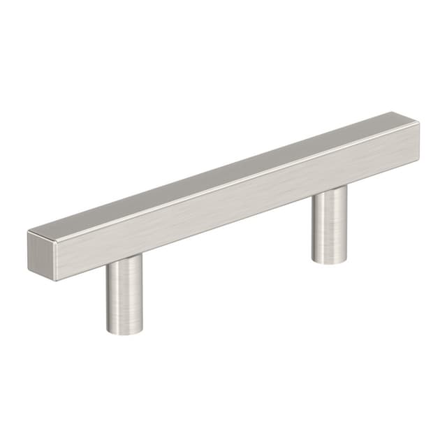 3" Bar Pulls Square Cabinet Pull, Satin Nickel