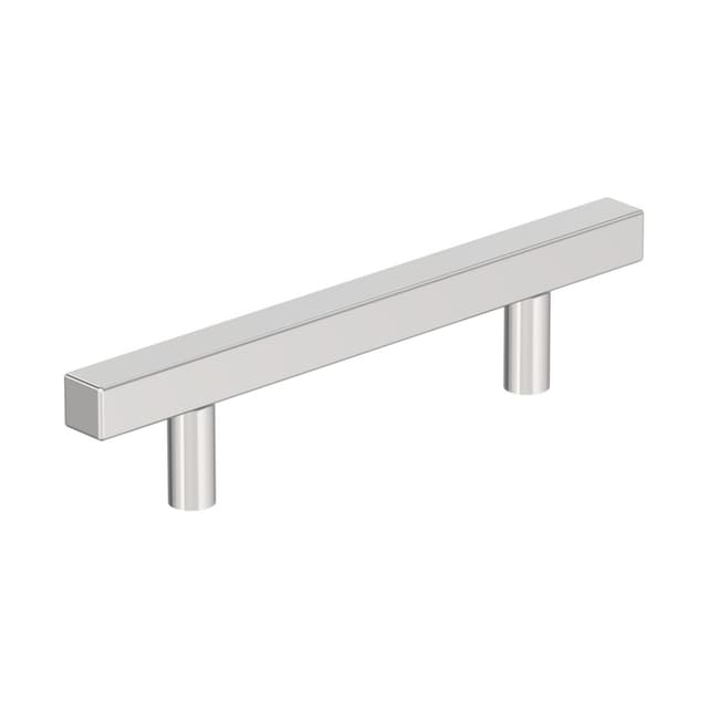 3-3/4" Bar Pulls Square Cabinet Pull, Polished Chrome
