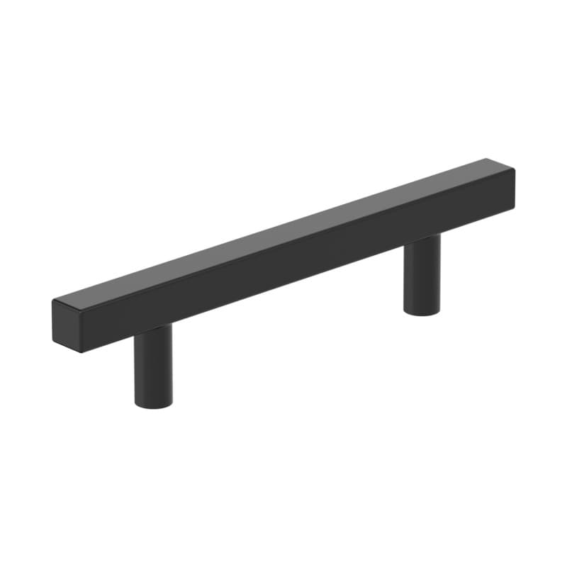 3-3/4" Bar Pulls Square Cabinet Pull, Matte Black