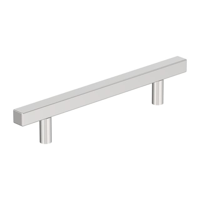 5-1/16" Bar Pulls Square Cabinet Pull, Polished Chrome