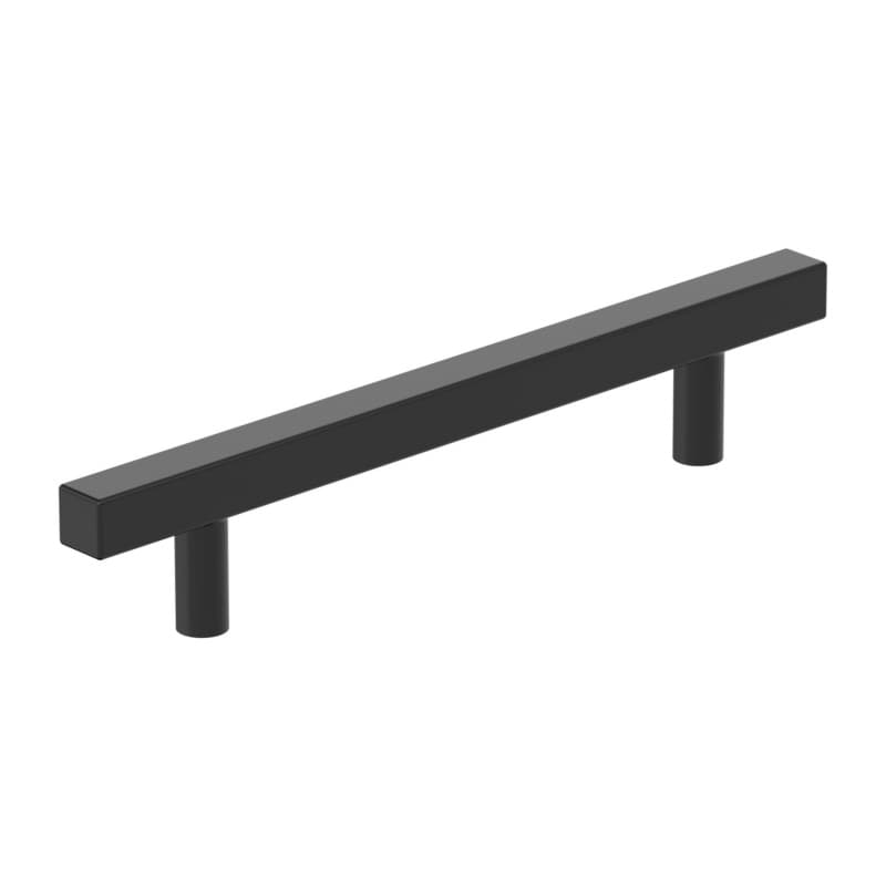 5-1/16" Bar Pulls Square Cabinet Pull, Matte Black