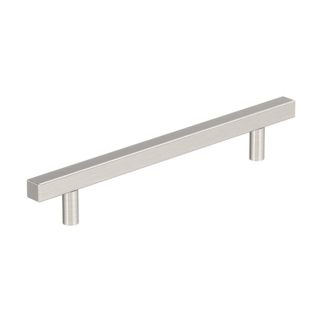 6-5/16" Bar Pulls Square Cabinet Pull, Satin Nickel