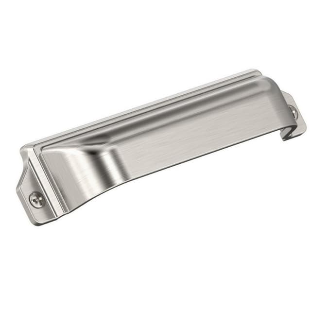 3" x 3-3/4" Haven Cup Pull, Satin Nickel