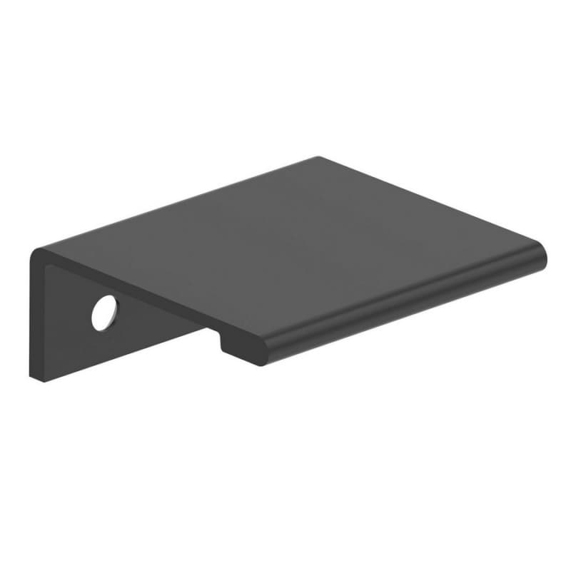 1" Streamline II Cabinet Edge Pull, Matte Black