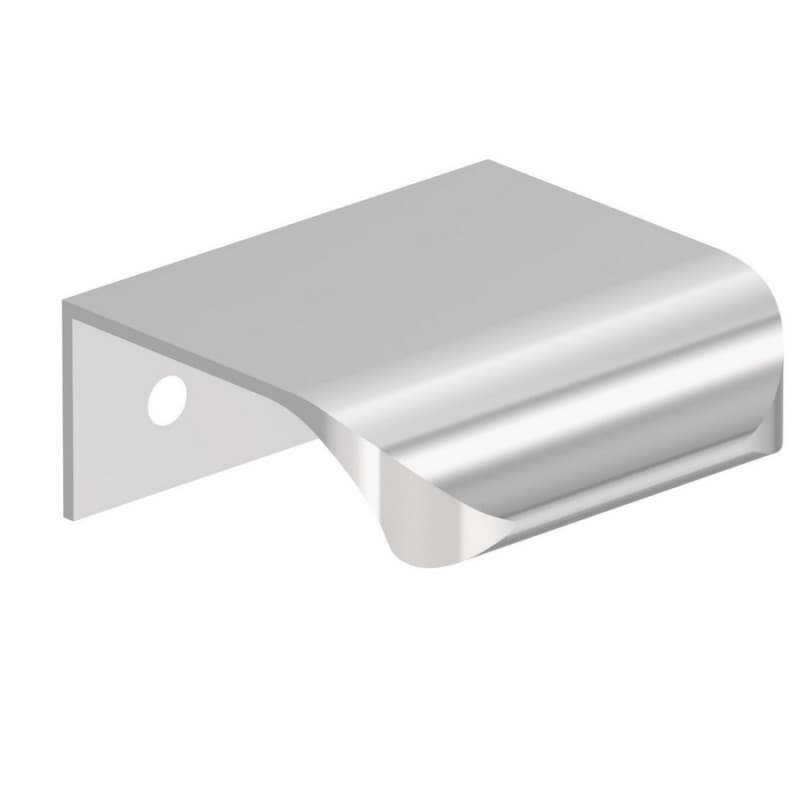 1" Streamline Tab Edge Pull, Polished Chrome
