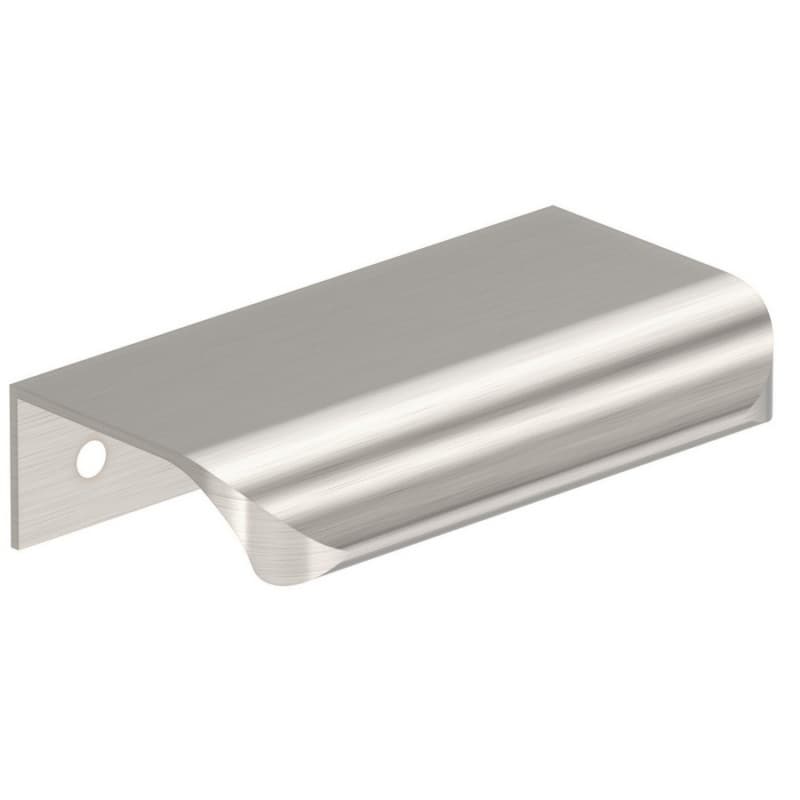 2-3/16" Streamline Tab Edge Pull, Satin Nickel