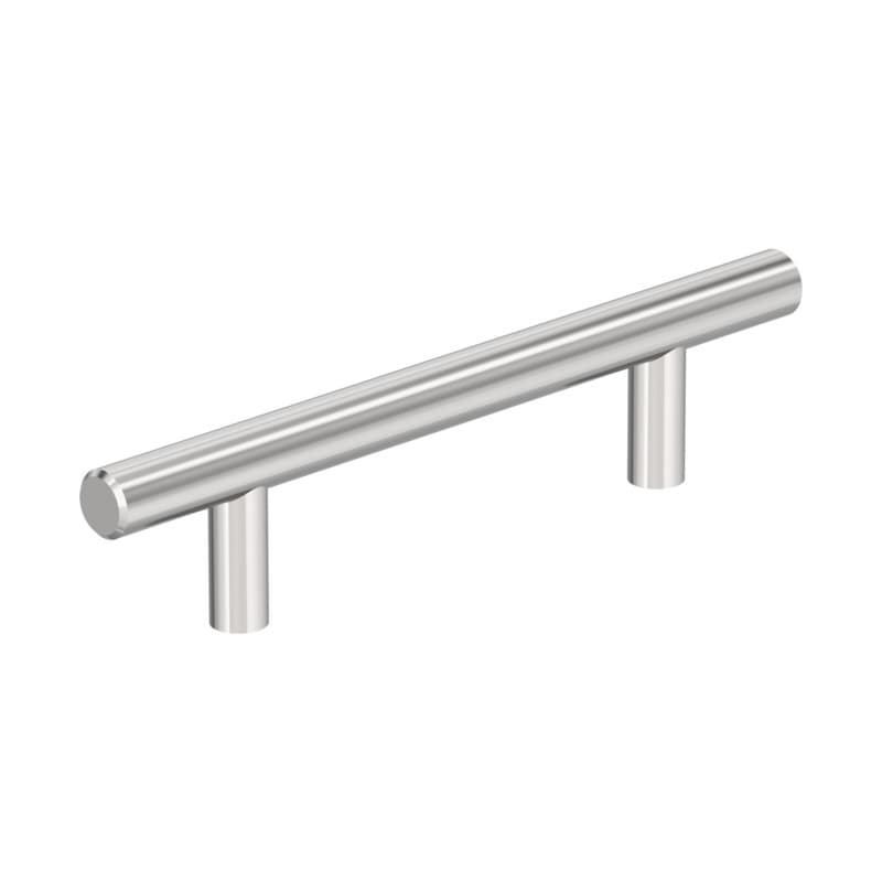 3-3/4" Bar Pulls Hollow Cabinet Pull, Polished Chrome