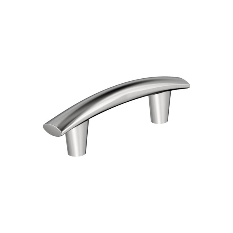 3" Willow Cabinet Pull, Polished Chrome