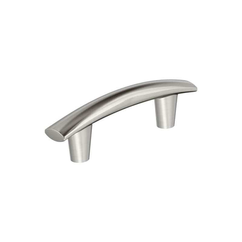 3" Willow Cabinet Pull, Satin Nickel