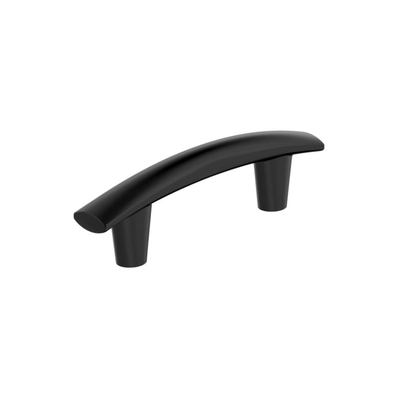 3" Willow Cabinet Pull, Matte Black