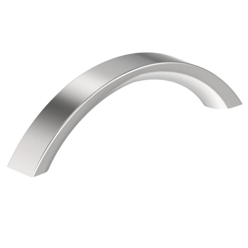 3-3/4" Parabolic Cabinet Pull, Polished Chrome