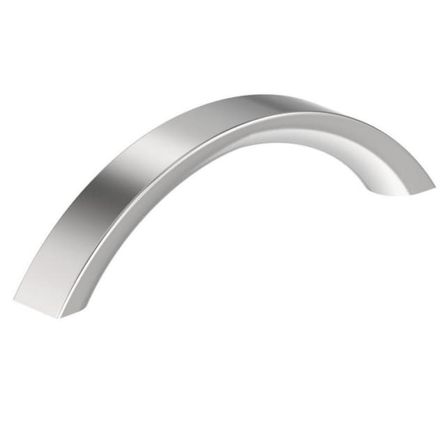 3-3/4" Parabolic Cabinet Pull, Polished Chrome