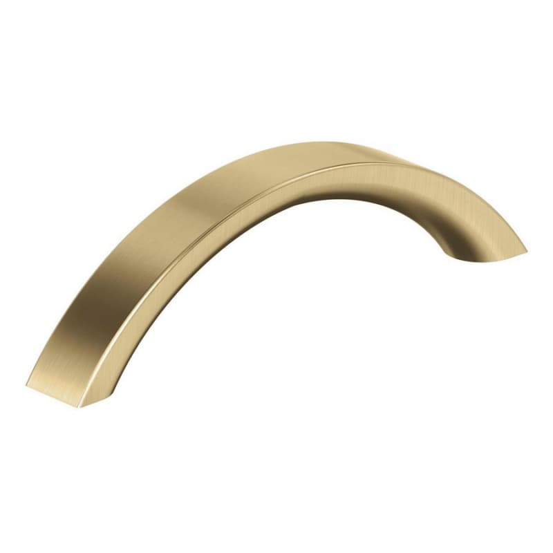 3-3/4" Parabolic Cabinet Pull, Champagne Bronze