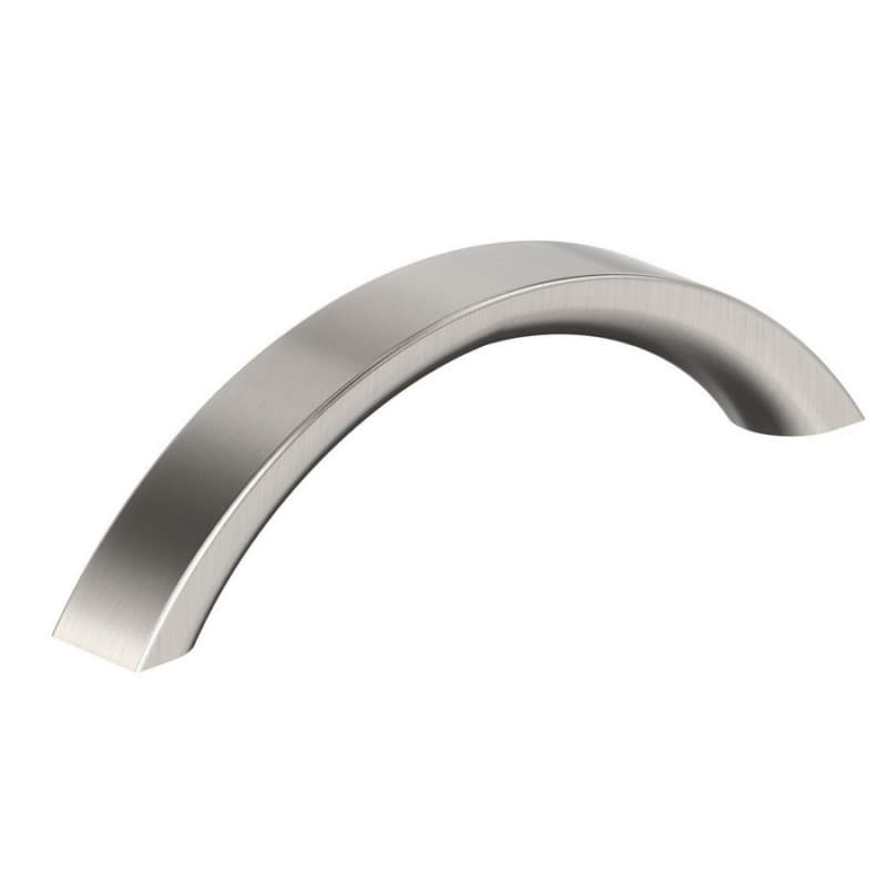 3-3/4" Parabolic Cabinet Pull, Satin Nickel