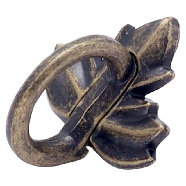 1-1/2" Nature's Splendor Leaf Pull, Weathered Brass