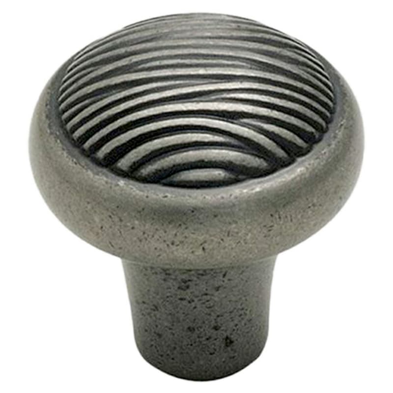 1-1/4" Cyprus Round Knob, Weathered Nickel