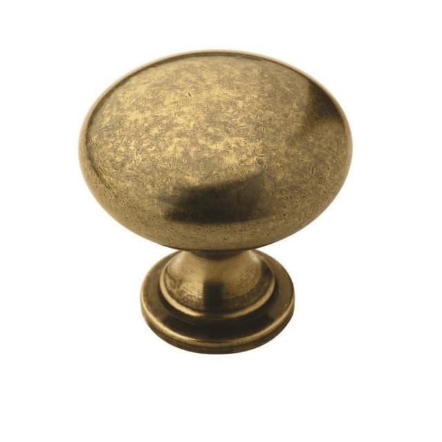 1-1/4" Allison ™ Value Mushroom Knob, Burnished Brass Finish
