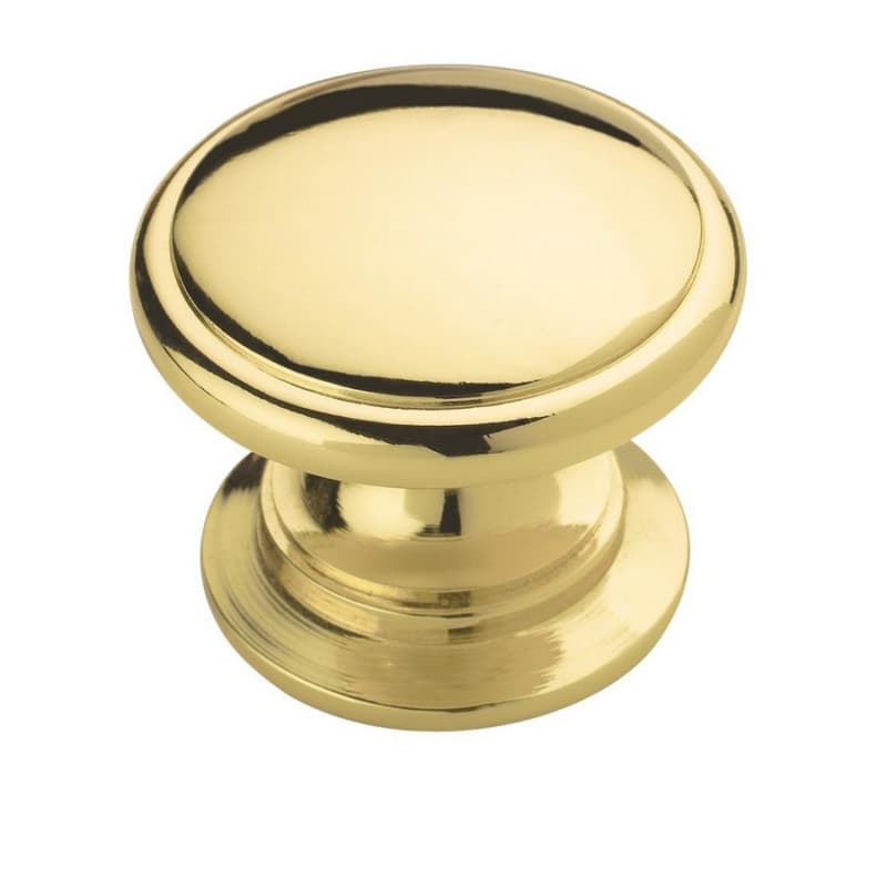 1-1/4" Ravino Mushroom Knob, Polished Brass