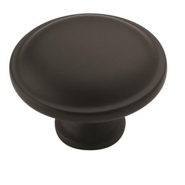 1-1/4" Allison™ Value Mushroom Knob, Flat Black