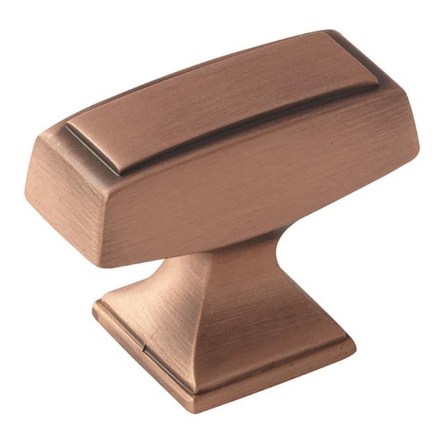 1-1/2" Mulholland™ Square Knob, Brushed Copper