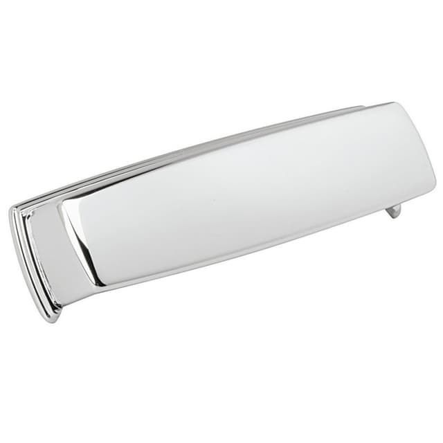 3-3/4" Kane Cup Pull, Polished Chrome, 4-3/8" Length