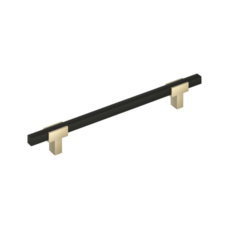 12" Urbanite Appliance Pull, Golden Champagne/Matte Black