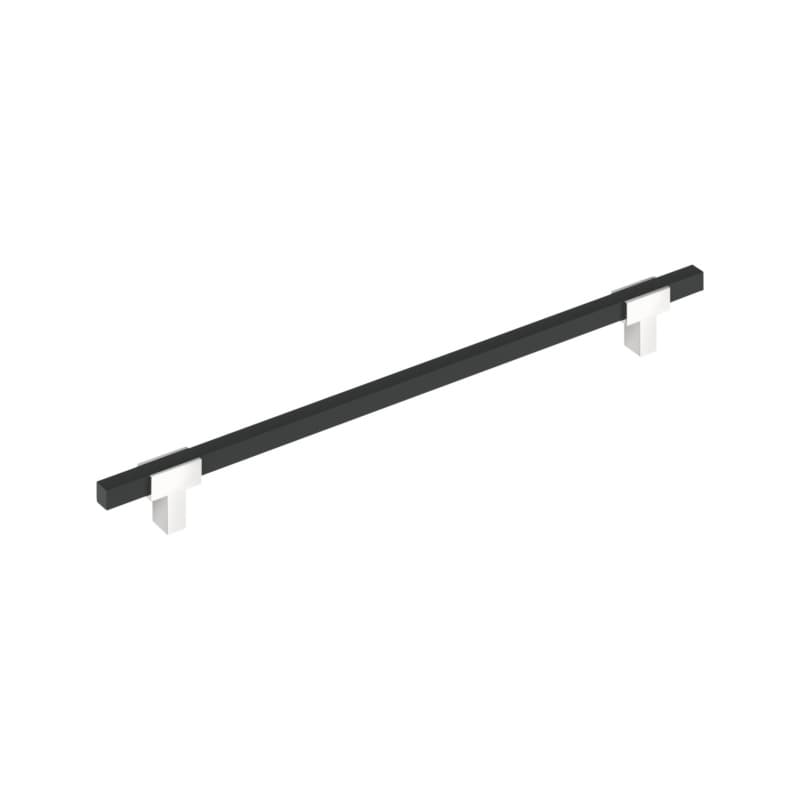 18" Urbanite Appliance Pull, Polished Chrome/Matte Black