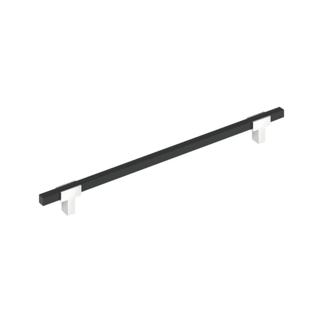 18" Urbanite Appliance Pull, Polished Chrome/Matte Black