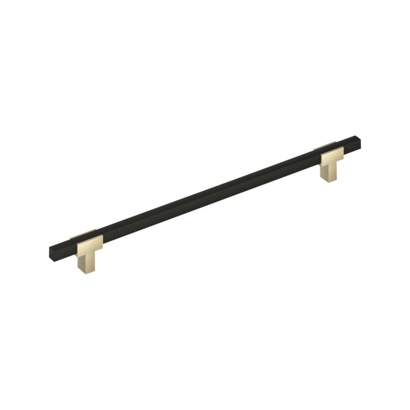 18" Urbanite Appliance Pull, Golden Champagne/Matte Black