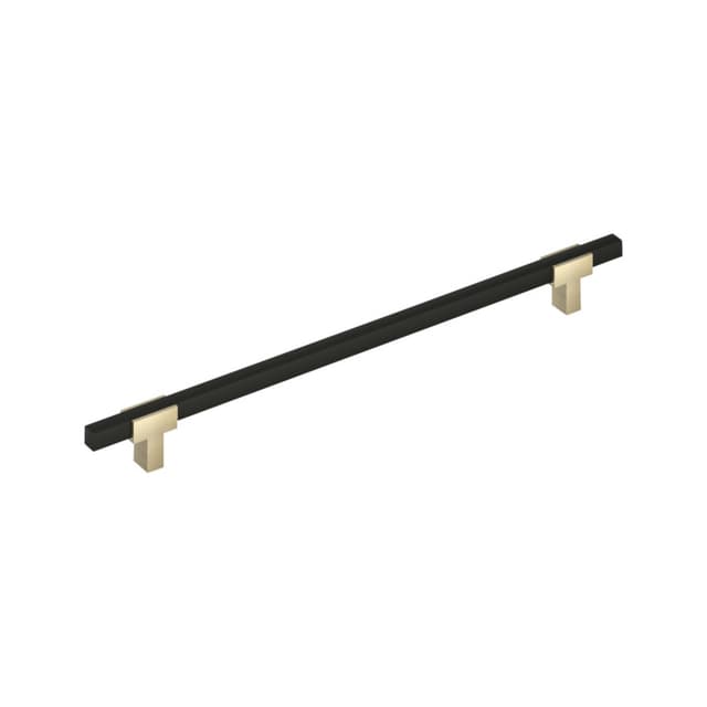 18" Urbanite Appliance Pull, Golden Champagne/Matte Black