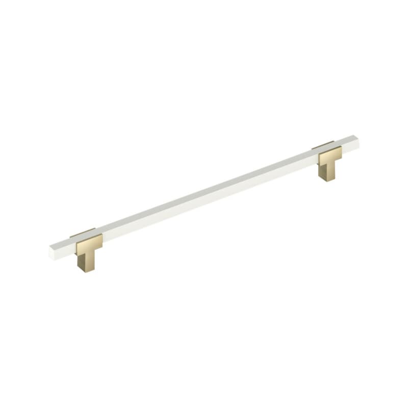 18" Urbanite Appliance Pull, Golden Champagne/White