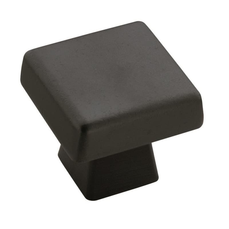 1-3/16" Blackrock™ Square Knob, Black Bronze