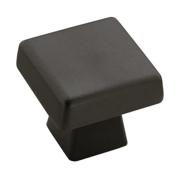 1-3/16" Blackrock™ Square Knob, Black Bronze