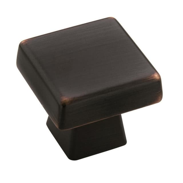 1-3/16" Blackrock™ Square Knob, Oil-Rubbed Bronze